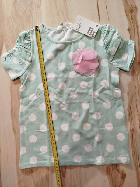 Bodkované tričko, h&m,122