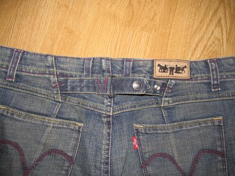 Rifľová sukňa v. l, levis,l