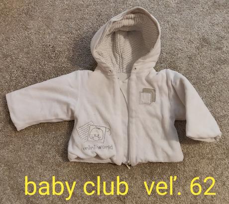 Teplá mikina/ bundička baby club, baby club,62