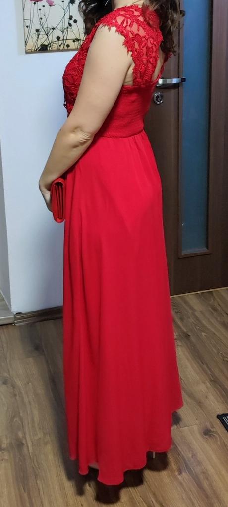 Dlhé červené šaty, bonprix,38