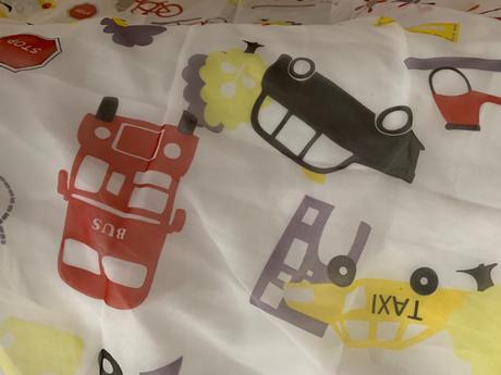 Záclona s motívom áut - metráž, 