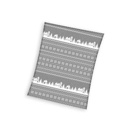 Supersoft vianočná deka hrubá 150/200cm sherpa,