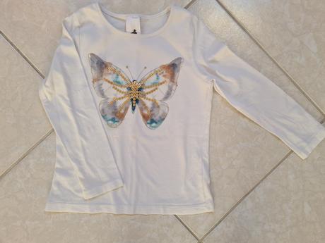 Tričko s motýľom top stav, c&a,104