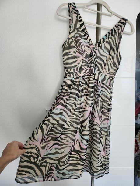 Šifonové šaty "zebra", vero moda,s