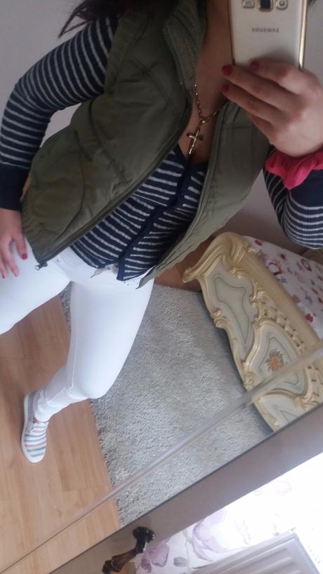 Khaki vesta, fishbone,s