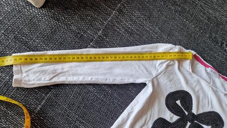 Biele tričko s mašľou, f&f,116