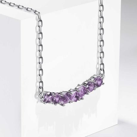 Norrsken - náhrdelník+náušnice tide amethyst, oriflame