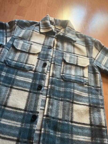 Zateplená karovana košeľa, h&m,s