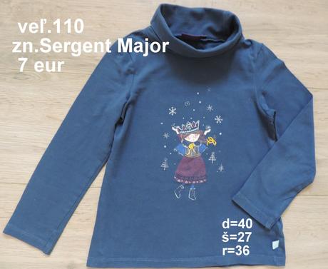 Dievčenský rolák veľ.110, zn.sergent major, sergent major,110