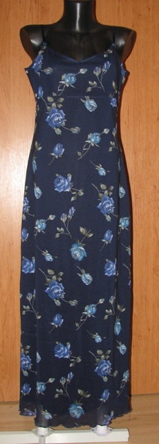 Tmavomodré letné šaty, topshop,40