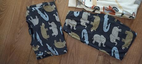 Balík pyžamiek h&m a zara 122/128, h&m,122