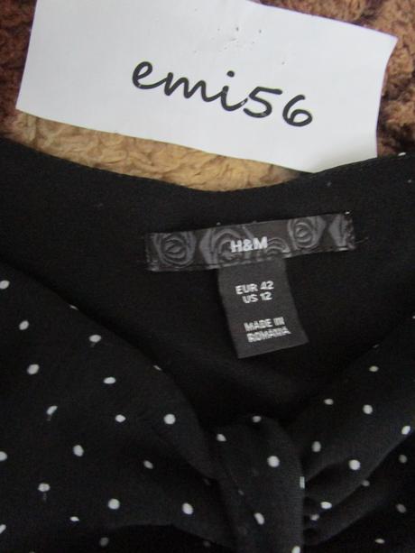 2439. bodkovaná blúzka, h&m,m