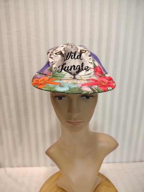 Fialová šiltovka farebný motív wild jungle, č. 508,