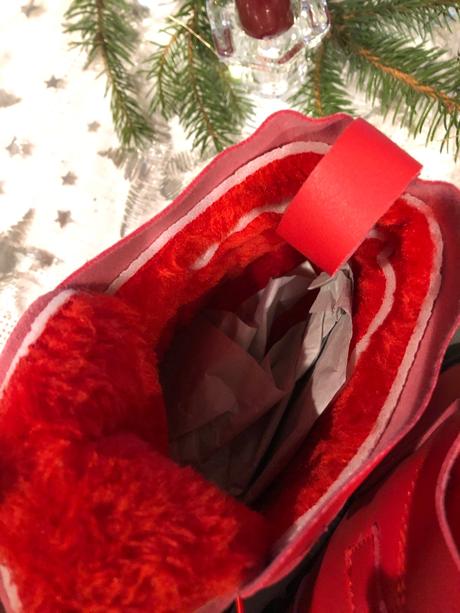 Červené zateplené cizmy/ topánky, 36