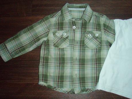 Frajerská košela s tričkom, mothercare,86