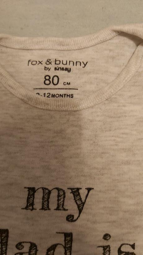 Neutrálny set body s krátkym rukávom 80, fox & bunny,80