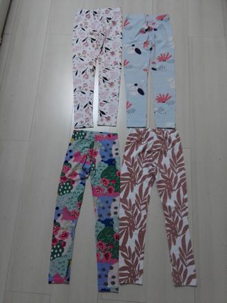 Leginky pre dievčatká 4 ks farebné vel.134, 134