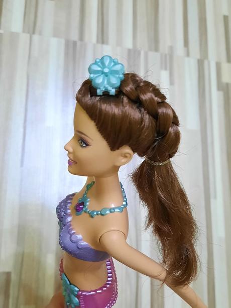 Barbie bruneta morská víla panna mermaidia, 