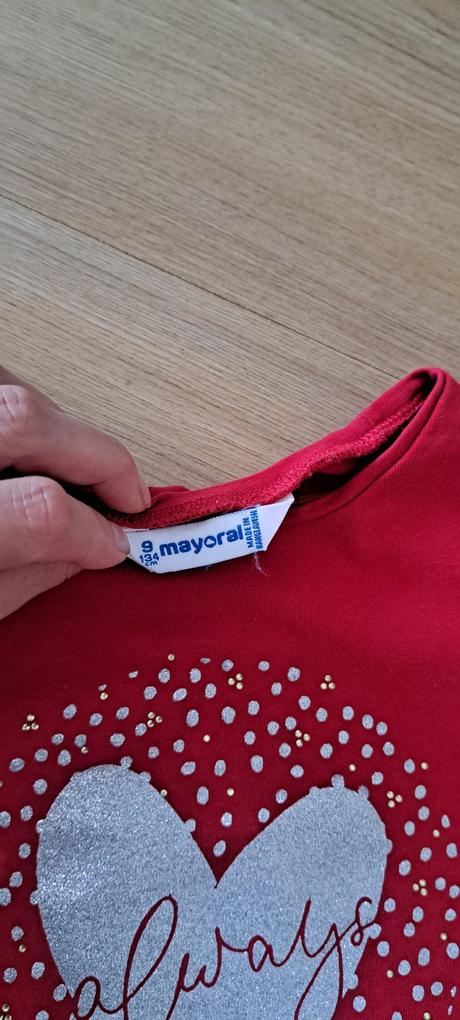 Tričko s dlhým rukávom, mayoral,134