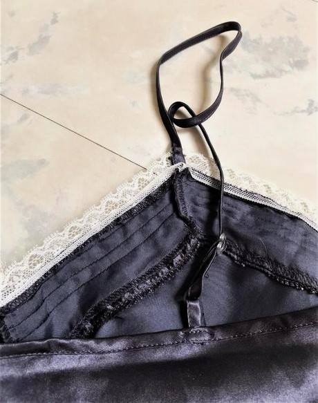 Nočná saténová košielka, l