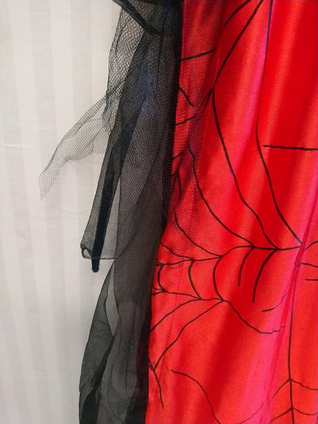 2-dielny kostým pavúčia žena - šaty a plášť, m-xl,