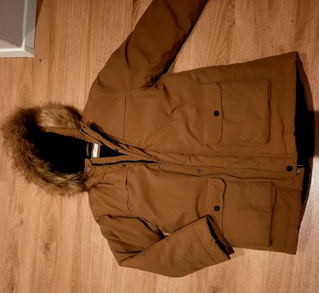 Detská zimná bunda, mango,152