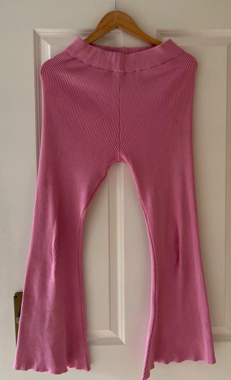 Ružový komplet nohavice a top, xs/s, xs