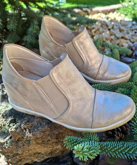 Pohodlné kožené topanky, 37