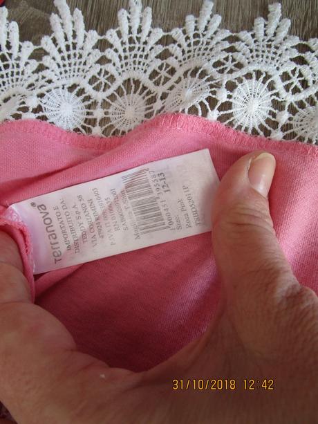 Zn. terranova s čipkovaným srdcom veľ.152/158, terranova,152