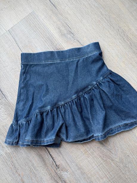 Riflová pružná sukna na gumku, h&m,110