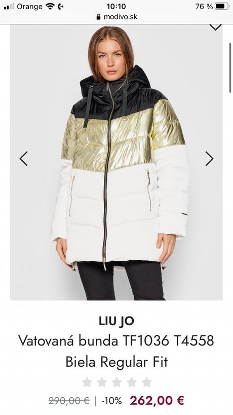 Predĺžená bunda liu jo, liu jo,s