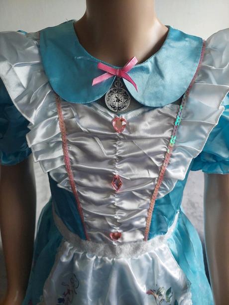 Alica v krajine zázrakov komplet kostým 122-128,