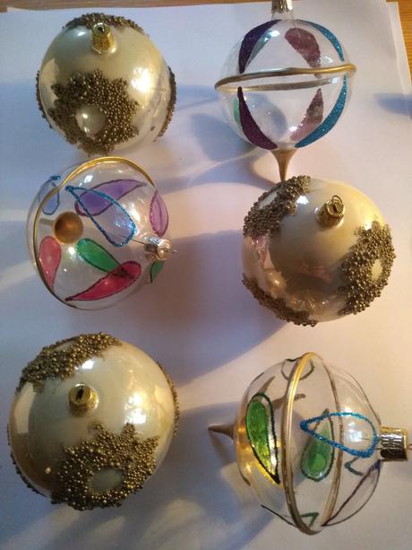 Vianočné gule  retro - 38eur, 
