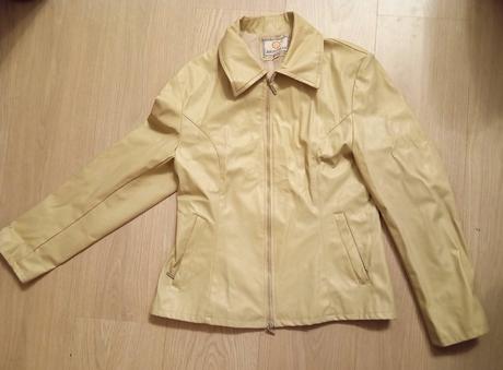 Dámsky koženkový kabát v. m/l, m