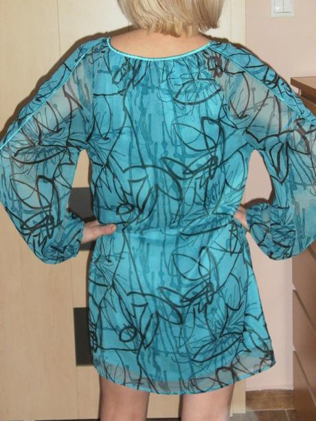 Tyrkysová tunika alebo minišaty vila clothes, m