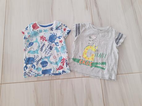 2x detské tričko s krátkym rukávom 80, 80