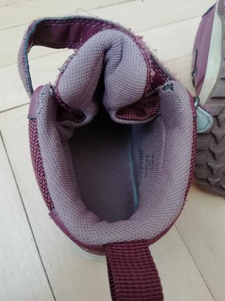 Bordové vysoké topánky, h&m,25