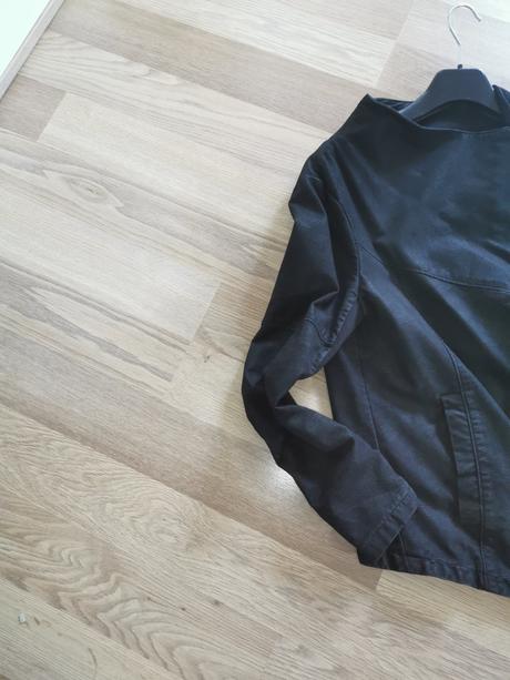 Krátka bunda z brúsenéj kože, takko,42