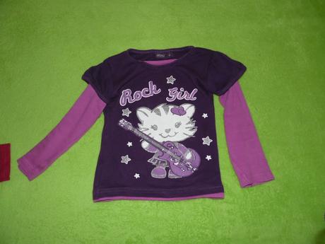 Dievčenské tričká s dlhými rukávmi, veľkosť 92/98, 92