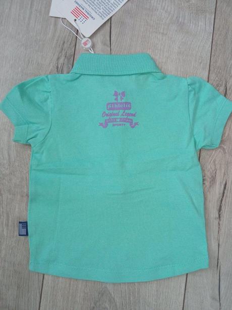 Tyrkysové polo tričko princess (3-6 mes.), original marines,62 / 68