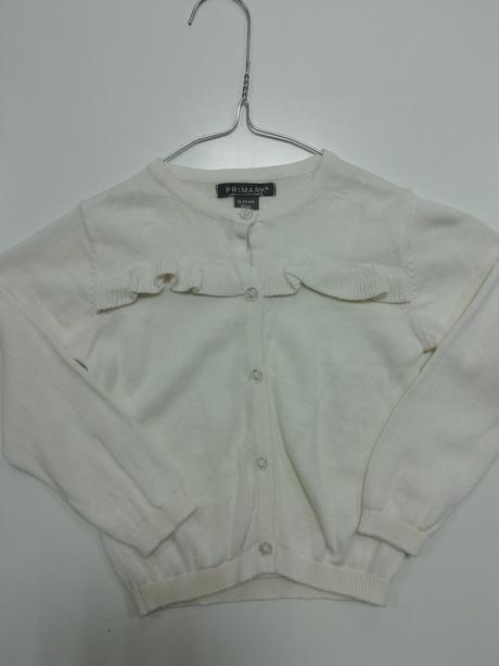 Biely sveter so zapínaním, primark,92
