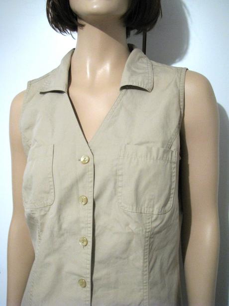 Béžové bavlnené šaty, 42