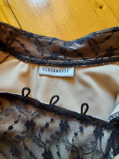 Čierne  spoločenské šaty clockhouse s čipkou, clockhouse,s