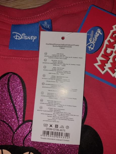 Tričko minni mouse, disney,134