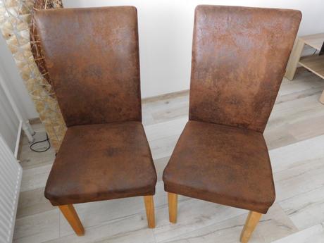 Stoličky čalunené-2 kusy, 