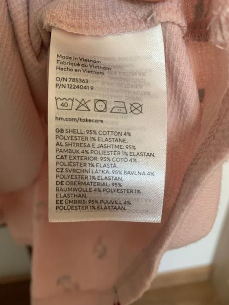 Čerešňové šaty h&m, h&m,98