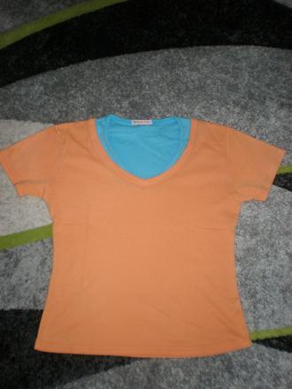 Oranžové tričko, green trees,xl