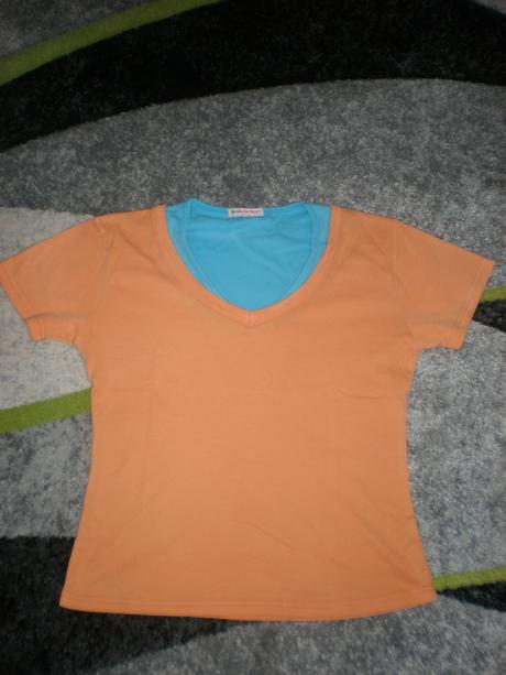 Oranžové tričko, green trees,xl