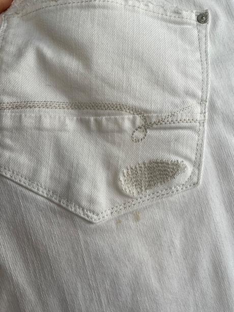 Bílé roztrhane skinny rifle mavi, m