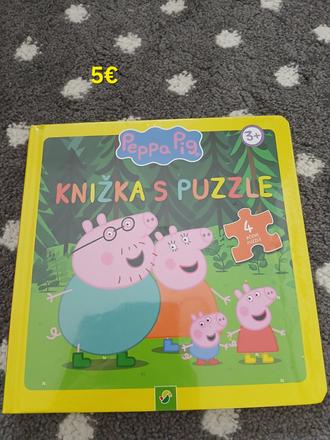 Knizka s puzzle peppa pig, 
